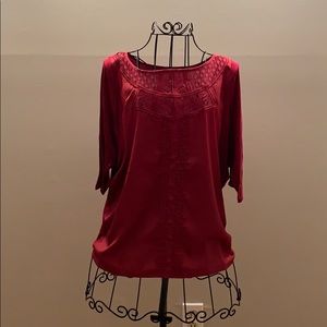 LC Lauren Conrad pleated shirt